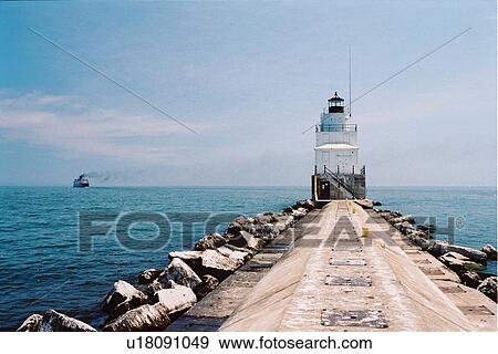 lighthouse located at Manitowoc, Washington, United States View Large Photo Image Stock Photo - lighthouse located at Manitowoc, Washington, United States. Fotosearch