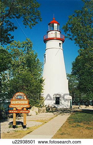Stock Image - lighthouse located at MarbleHead, Massachusetts, United States. Fotosearch
