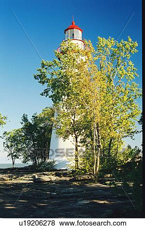 Stock Photo - lighthouse located at MarbleHead, Massachusetts, United States. Fotosearch