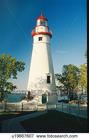 Stock Photo - lighthouse located at MarbleHead, Massachusetts, United States. Fotosearch