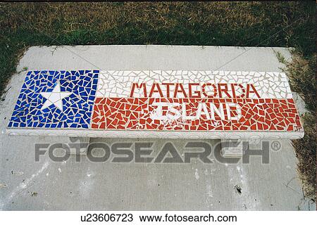 Stock Image - lighthouse located at Matagorda Island, Texas. Fotosearch