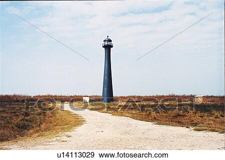 lighthouse located at Matagorda Island, Texas View Large Photo Image Stock Photo - lighthouse located at Matagorda Island, Texas. Fotosearch