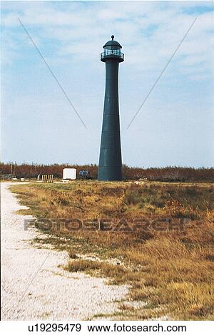 lighthouse located at Matagorda Island, Texas View Large Photo Image Stock Photo - lighthouse located at Matagorda Island, Texas. Fotosearch