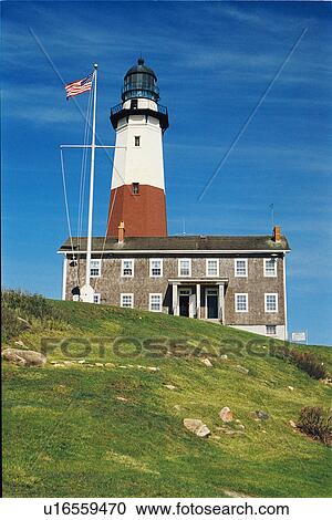 lighthouse located at Montauk Point, New York, United States View Large Photo Image Stock Image - lighthouse located at Montauk Point, New York, United States. Fotosearch