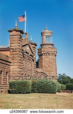 lighthouse located at Navasink, New Jersey, United States View Large Photo Image Stock Photo - lighthouse located at Navasink, New Jersey, United States. Fotosearch