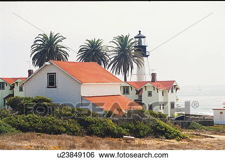 Stock Photograph - lighthouse located at New Point Loma, California, United States. Fotosearch