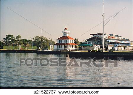 lighthouse located at NewCanal, Louisiana, United States View Large Photo Image Stock Photo - lighthouse located at NewCanal, Louisiana, United States. Fotosearch