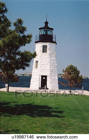 lighthouse located at Newport Harbor, Rhode Island, United States View Large Photo Image Stock Photograph - lighthouse located at Newport Harbor, Rhode Island, United States. Fotosearch
