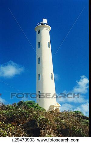 Stock Image - lighthouse located at Nilli Point, Hawaii, United States. Fotosearch