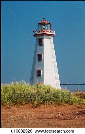 lighthouse located at NorthCape, PEI View Large Photo Image Stock Photograph - lighthouse located at NorthCape, PEI. Fotosearch