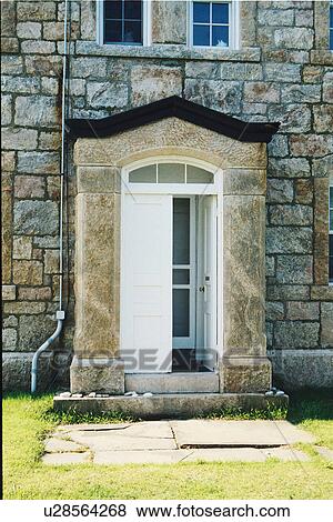 Stock Photo - lighthouse located at OldField Point, New York, United States. Fotosearch