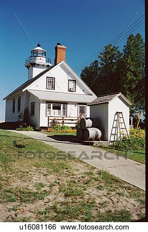 lighthouse located at OldMissionPt, Michigan, United States View Large Photo Image Stock Photograph - lighthouse located at OldMissionPt, Michigan, United States. Fotosearch