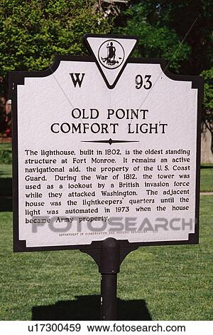 Stock Photo - lighthouse located at OldPtComFort, Virginia. Fotosearch