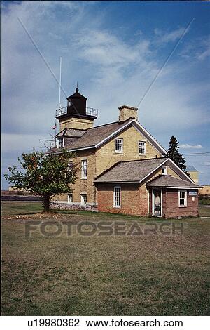 lighthouse located at Ontonagon Harbor, Michigan, United States View Large Photo Image Stock Image - lighthouse located at Ontonagon Harbor, Michigan, United States. Fotosearch