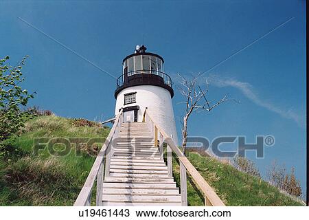lighthouse located at OwlsHead, Maine, United States View Large Photo Image Stock Image - lighthouse located at OwlsHead, Maine, United States. Fotosearch