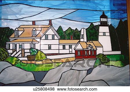 lighthouse located at Pemaquid Point, Maine, United States View Large Photo Image Stock Photo - lighthouse located at Pemaquid Point, Maine, United States. Fotosearch