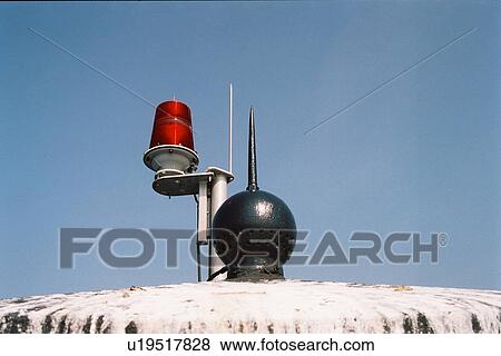 Stock Photo - lighthouse located at PenfieldReef, Conneticut, United States. Fotosearch