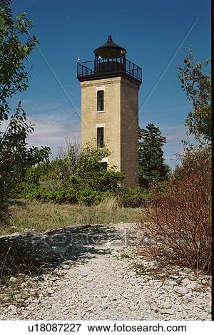 lighthouse located at PeninsulaPt, Michigan, United States View Large Photo Image Stock Photo - lighthouse located at PeninsulaPt, Michigan, United States. Fotosearch