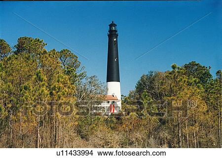 Picture - lighthouse located at Pensacola, Florida, United States. Fotosearch