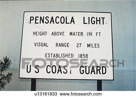 Stock Image - lighthouse located at Pensacola, Florida, United States. Fotosearch