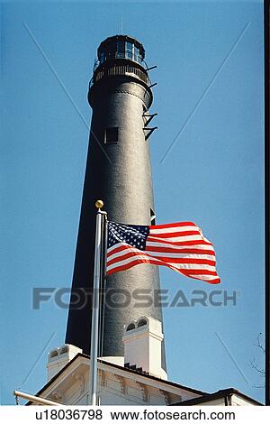 Stock Photo - lighthouse located at Pensacola, Florida, United States. Fotosearch