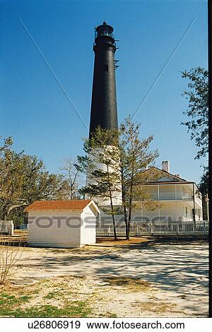 lighthouse located at Pensacola, Florida, United States View Large Photo Image Stock Photo - lighthouse located at Pensacola, Florida, United States. Fotosearch