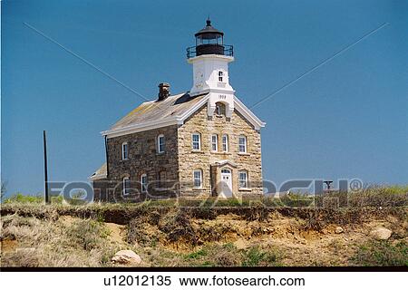 lighthouse located at Plum Island, New York, United States View Large Photo Image Stock Photography - lighthouse located at Plum Island, New York, United States. Fotosearch