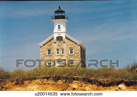 lighthouse located at Plum Island, New York, United States View Large Photo Image Stock Photography - lighthouse located at Plum Island, New York, United States. Fotosearch