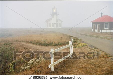 Stock Photography - lighthouse located at Point Cabrillo, California, United States. Fotosearch