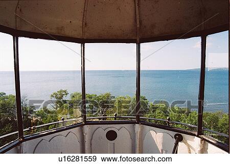 lighthouse located at Point Iroquois, Michigan, United States View Large Photo Image Stock Photo - lighthouse located at Point Iroquois, Michigan, United States. Fotosearch