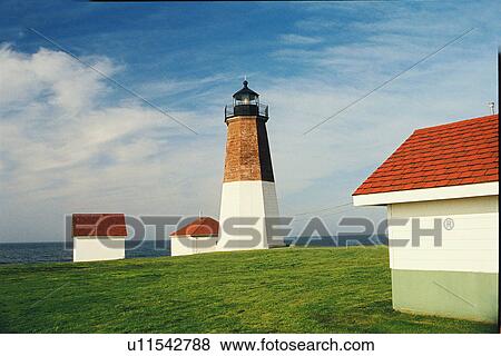 lighthouse located at Point Judith, Rhode Island, United States View Large Photo Image Stock Photo - lighthouse located at Point Judith, Rhode Island, United States. Fotosearch