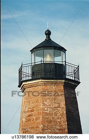 lighthouse located at Point Judith, Rhode Island, United States View Large Photo Image Stock Photo - lighthouse located at Point Judith, Rhode Island, United States. Fotosearch