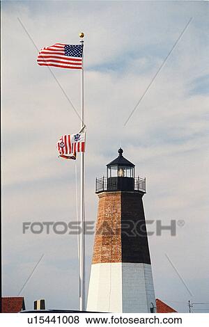 lighthouse located at Point Judith, Rhode Island, United States View Large Photo Image Stock Photo - lighthouse located at Point Judith, Rhode Island, United States. Fotosearch