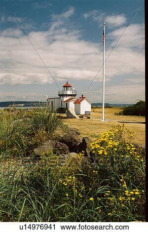 lighthouse located at Point No Point, Washington View Large Photo Image Stock Image - lighthouse located at Point No Point, Washington. Fotosearch