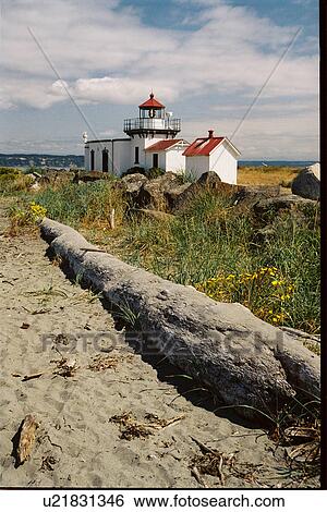 lighthouse located at Point No Point, Washington View Large Photo Image Stock Photograph - lighthouse located at Point No Point, Washington. Fotosearch