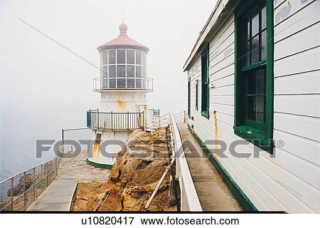 Stock Photo - lighthouse located at Point Reyes, California, United States. Fotosearch
