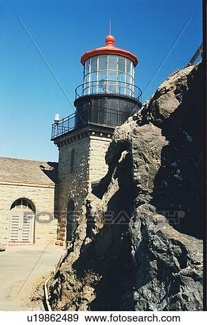 lighthouse located at Point Sur, California, United States View Large Photo Image Stock Photo - lighthouse located at Point Sur, California, United States. Fotosearch