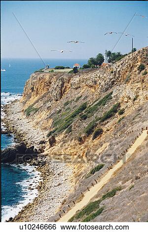 Stock Photograph - lighthouse located at Point Vicente, California, United States. Fotosearch
