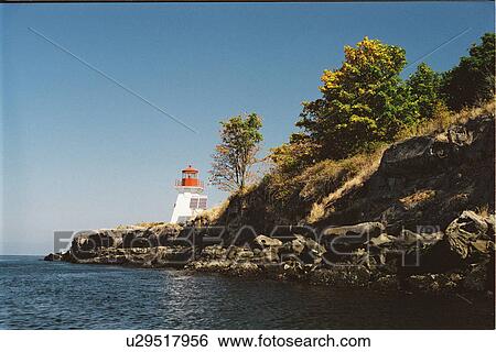 lighthouse located at Porlier Pass, British Columbia, Canada View Large Photo Image Stock Photograph - lighthouse located at Porlier Pass, British Columbia, Canada. Fotosearch