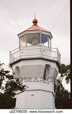 lighthouse located at PortSanilac, Michigan, United States View Large Photo Image Stock Photography - lighthouse located at PortSanilac, Michigan, United States. Fotosearch