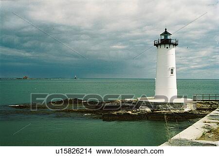 lighthouse located at Portsmouth Harbor, New Hampshire, United States View Large Photo Image Picture - lighthouse located at Portsmouth Harbor, New Hampshire, United States. Fotosearch