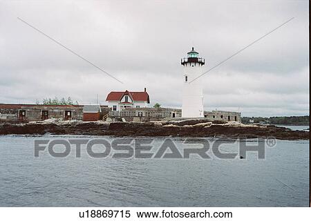 lighthouse located at Portsmouth Harbor, New Hampshire, United States View Large Photo Image Stock Photography - lighthouse located at Portsmouth Harbor, New Hampshire, United States. Fotosearch