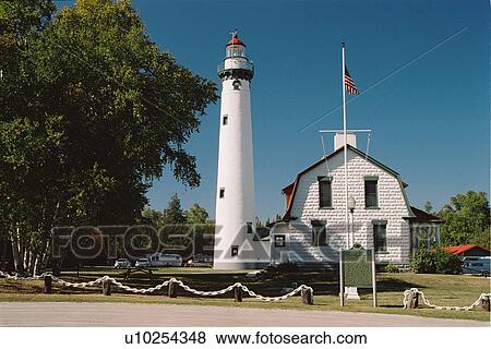lighthouse located at PresqueIsle, Michigan, United States View Large Photo Image Stock Photo - lighthouse located at PresqueIsle, Michigan, United States. Fotosearch