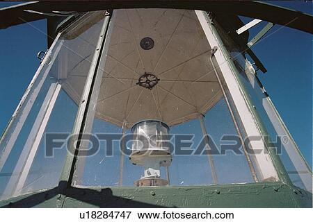 Stock Photo - lighthouse located at PresqueIsle, Michigan, United States. Fotosearch
