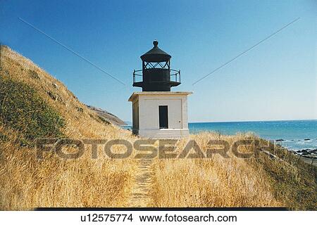 Picture - lighthouse located at PuntaGorda, California, United States. Fotosearch