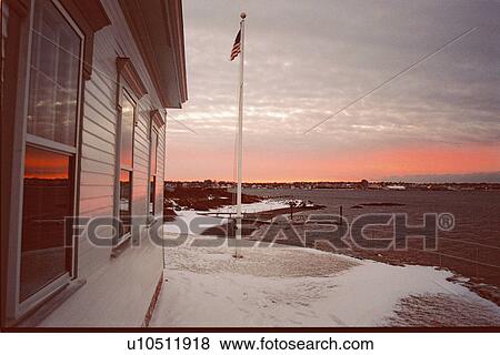 Stock Photo - lighthouse located at Rose Island, Rhode Island, United States. Fotosearch