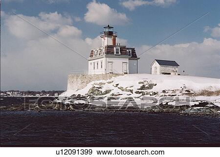lighthouse located at Rose Island, Rhode Island, United States View Large Photo Image Stock Photo - lighthouse located at Rose Island, Rhode Island, United States. Fotosearch