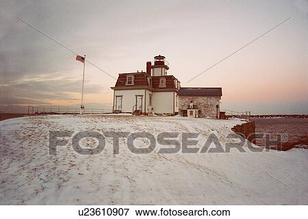 lighthouse located at Rose Island, Rhode Island, United States View Large Photo Image Stock Photo - lighthouse located at Rose Island, Rhode Island, United States. Fotosearch