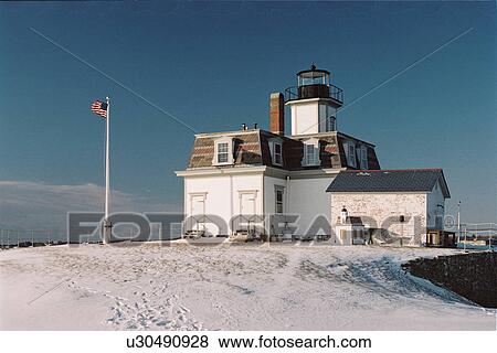 lighthouse located at Rose Island, Rhode Island, United States View Large Photo Image Stock Photo - lighthouse located at Rose Island, Rhode Island, United States. Fotosearch
