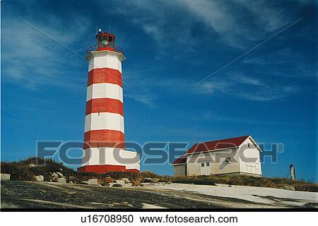 Stock Image - lighthouse located at Sambro Island, Nova Scotia. Fotosearch